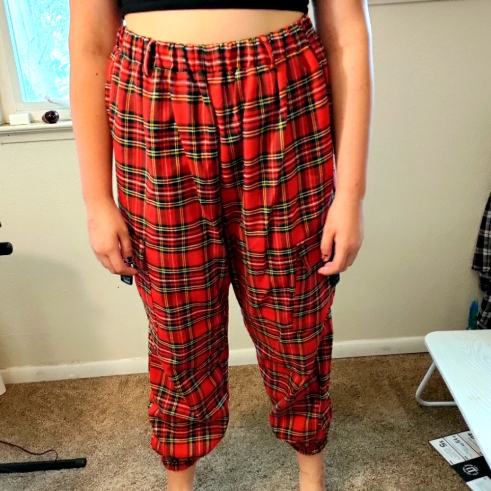 SHEIN plaid pants Size XL